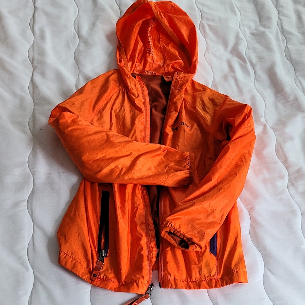 Marmot Orange Hooded Jacket